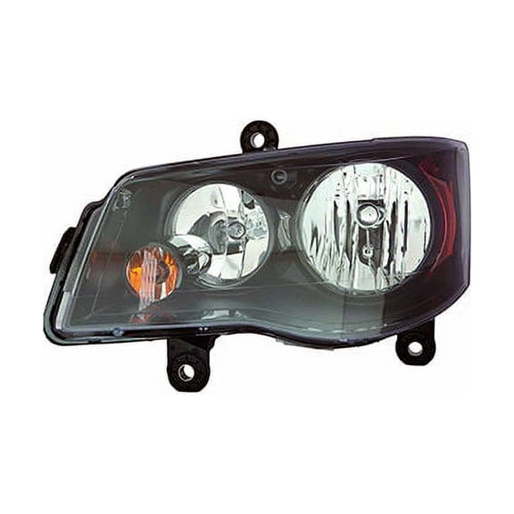 Left Driver Side Headlight Assembly - Compatible with 2011 - 2020 Dodge Grand Caravan 2012 2013 2014 2015 2016 2017 2018 2019