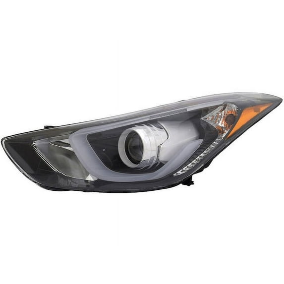 Left Driver Side Headlight Assembly - Compatible with 2013 - 2014 Hyundai Elantra Coupe
