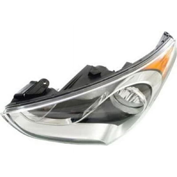 Left Driver Side Headlight Assembly - Standard Type - Non Projection - Compatible with 2012 - 2017 Hyundai Veloster without Turbo 2013 2014 2015 2016
