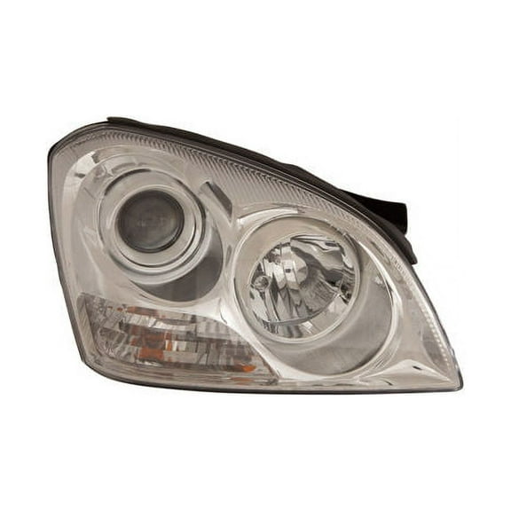 Left Driver Side Headlight Assembly - with Chrome Insert - Compatible with 2006 - 2007 Kia Optima (without Appearance Package) (Up To 04/16/2007)