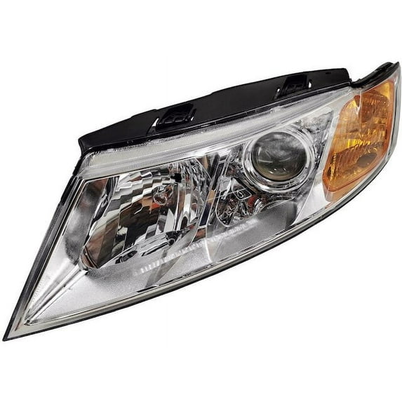 Left Driver Side Headlight Assembly with Chrome Insert - Compatible with 2009 - 2010 Kia Optima