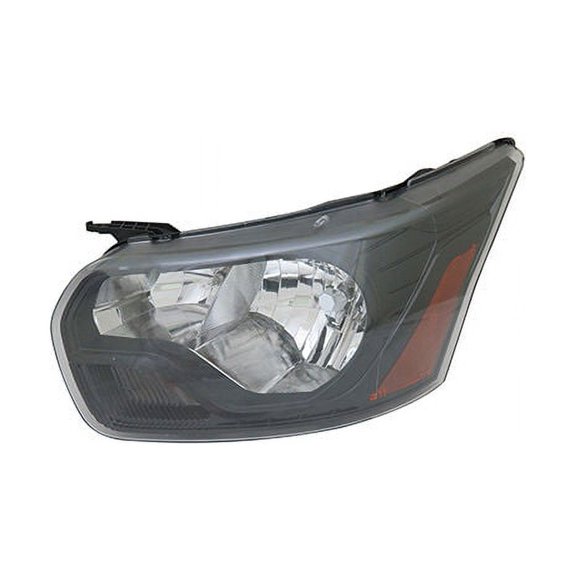 Left Driver Side Headlight Assembly - without Logo and Chrome Trim - Compatible with 2016 - 2018 Ford Transit-250 (From 09/02/2015 Vehicle Production) 2017 2019