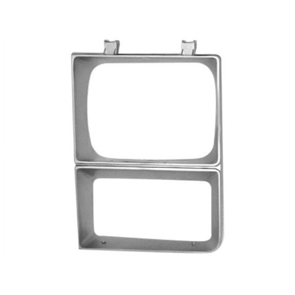 Left Driver Side Headlight Door - Silver - Compatible with 1983 - 1984 Chevy C10 with Single Driver Headlight
