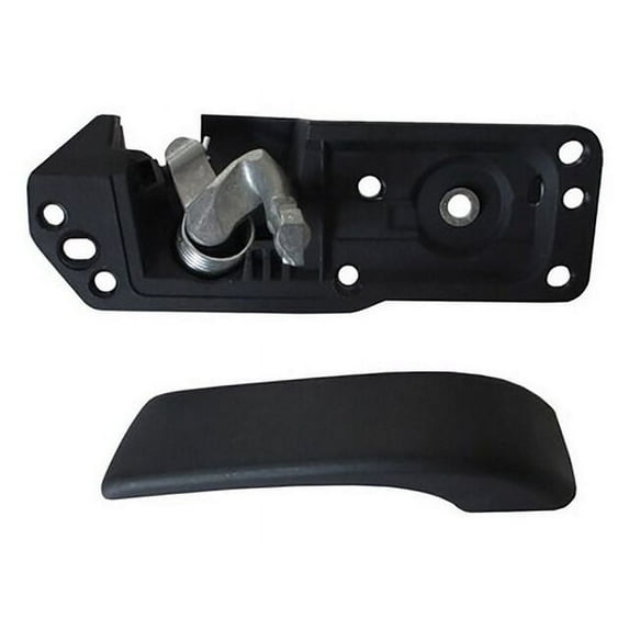 Left Driver Side Interior Door Handle - Black Textured - Compatible with 2007 - 2013 GMC Sierra 1500 Crew Cab Pickup 2008 2009 2010 2011 2012