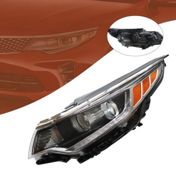 Left Driver Side LED Halogen Projector Headlight customize For 16-18 Kia Optima