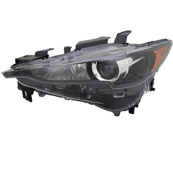 Left Driver Side LED Headlight Assembly with Bulbs - Compatible with 2017 - 2021 Mazda CX-5 Sport Utility (Models without Adaptive Headlight System Only) 2018 2019 2020