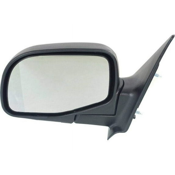 Left Driver Side Manual Mirror - Textured - Foldaway Style - Compatible with 1998 - 2005 Ford Ranger 4WD / RWD 1999 2000 2001 2002 2003 2004