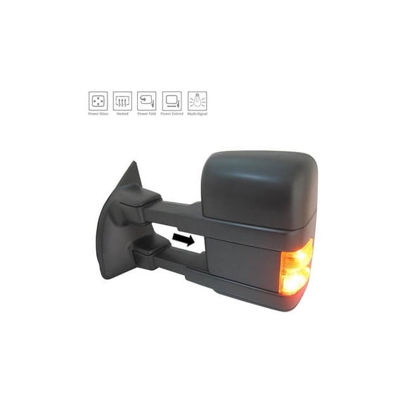 Left Driver Side Mirror - Compatible with 2008 - 2009 Ford F-250 Super Duty
