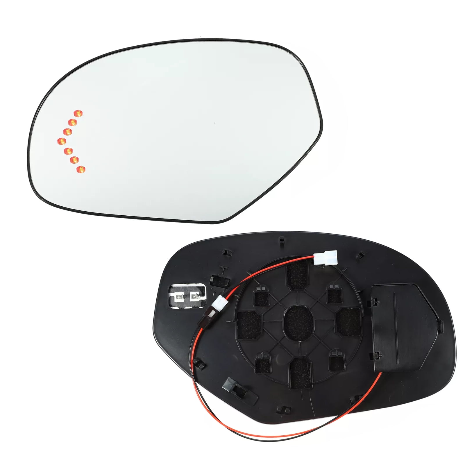 Left Driver Side Mirror Glass Replacement for 07-14 Chevy Silverado Suburban Tahoe Avalanche GMC Sierra Yukon XL Cadillac Escalade Rearview Side Heated Mirror with signal light Replace GM1325138