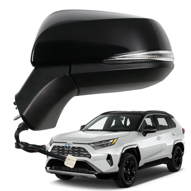 Left Driver Side Mirror for 20192023 Toyota Rav4 Power Heated Lamp BSM