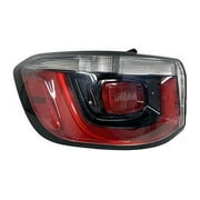 Left Driver Side Outer Tail Light Assembly - Standard Bulb Type - Compatible with 2017 - 2020 Jeep Compass 2018 2019 2021