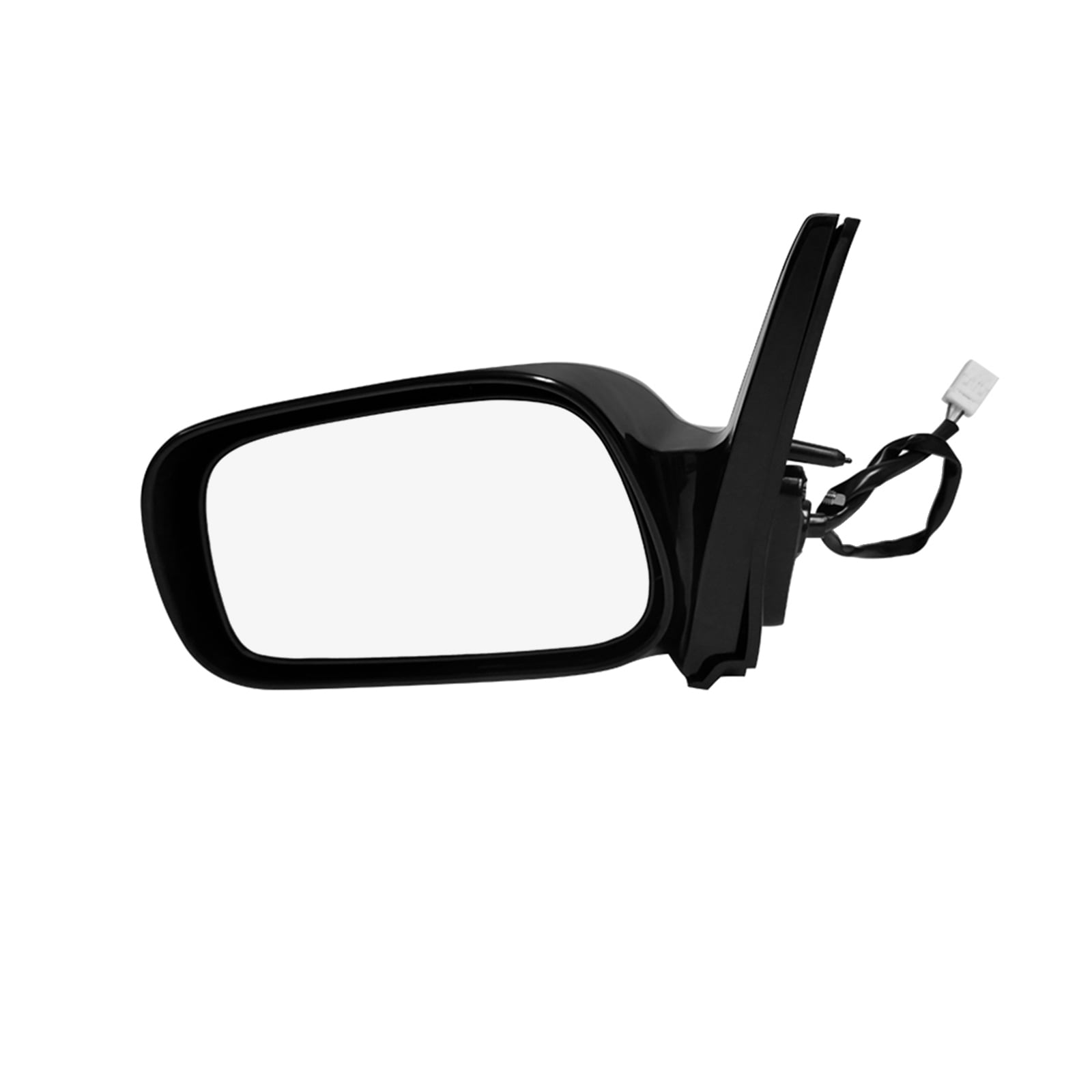 Left Driver Side Power Foldaway View Mirror Chrome/Flat Black Smooth 3H3P For 2003-2008 Pontiac Vibe