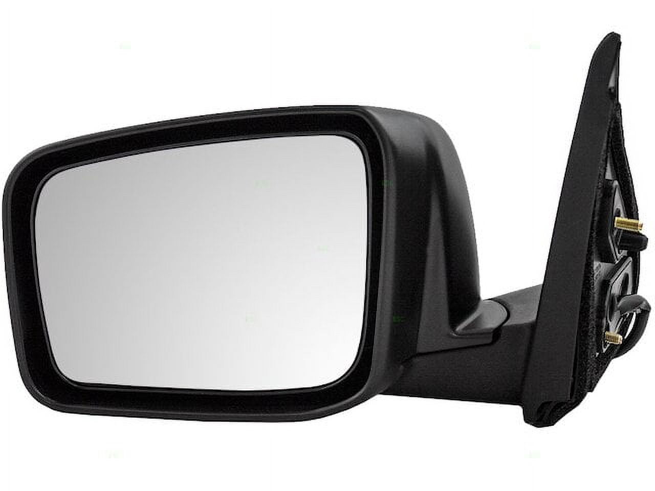 Left Driver Side Power Mirror - Black - Heated - Paint To Match - without Side View Camera - Compatible with 2008 - 2013 Nissan Rogue 2009 2010 2011 2012