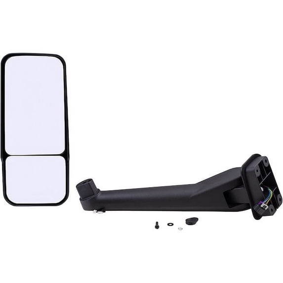 Left Driver Side Power Mirror - Black - with Puddle Light - without Heat - Compatible with 2003 - 2009 GMC C7500 Topkick 2004 2005 2006 2007 2008