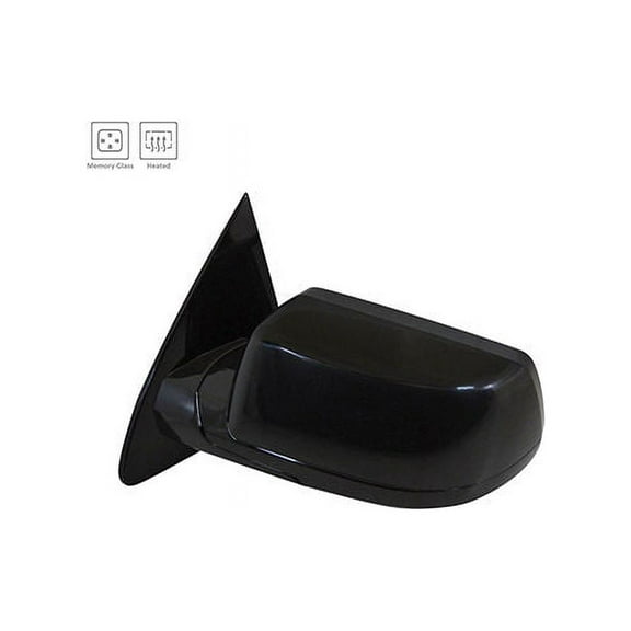 Left Driver Side Power Mirror - Paint to Match - Manual Fold - with Heated Flat Glass and Blind Spot Mirror - Compatible with 2015 - 2019 Chevy Tahoe 2016 2017 2018