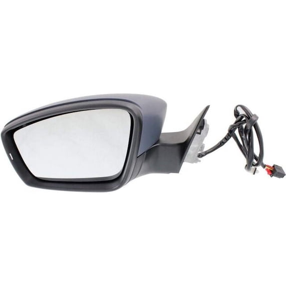 Left Driver Side Power Mirror, Paint to Match, with Turn Signal, without Heated Glass and Memory - Compatible with 2013 - 2015 Volkswagen Passat (From 4/1/2012) 2014