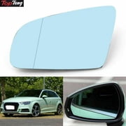 Left Driver Side Rearview Mirror Glass Blue Fits Audi A4 B6 B7 A6 C6 2005-08