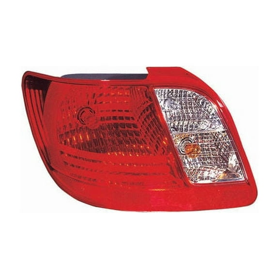 Left Driver Side Tail Light Assembly - Compatible with 2006 - 2011 Kia Rio (Sedan Only) 2007 2008 2009 2010