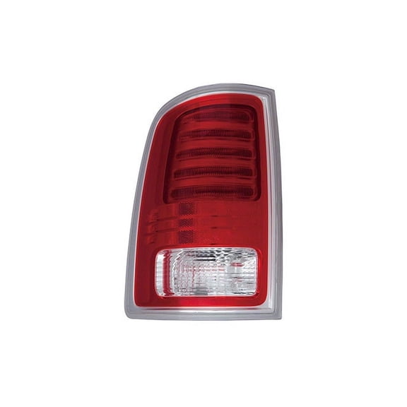 Left Driver Side Tail Light Assembly - LED - Chrome - Compatible with 2013 - 2018 Ram 1500 Laramie and Longhorn 2014 2015 2016 2017 2019 2020