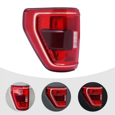 Right Tail Light Assembly – 2021-2023 Ford F-150 XLT – Halogen, With Blind Spot, Black Housing
