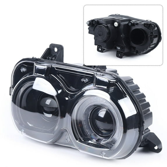 Left Driver's Side fit for Dodge Challenger 2015-2019 Halogen Headlight Headlamp Left Halogen Headlight for Dodge Challenger 2015-2019 Driver's Side LH Headlamp Left Driver's Side