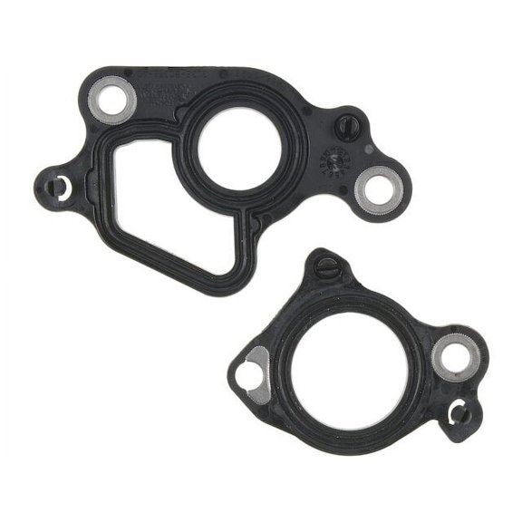 Left Engine Coolant Crossover Line Gasket - Compatible with 2012 Ford F650 6.8L V10