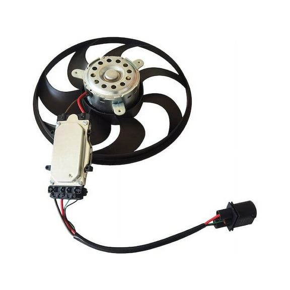 Left Engine Cooling Fan - Compatible with 2004 - 2010 Volkswagen Touareg 2005 2006 2007 2008 2009