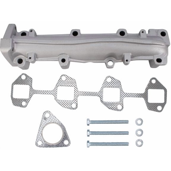 Left Exhaust Manifold - Compatible with 2001 - 2016 Chevy Silverado 2500 HD 6.6L V8 2002 2003 2004 2005 2006 2007 2008 2009 2010 2011 2012 2013 2014 2015