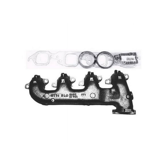 Left Exhaust Manifold - Compatible with 1975 - 1976, 1989 - 1991 Chevy G30 7.4L V8 1990