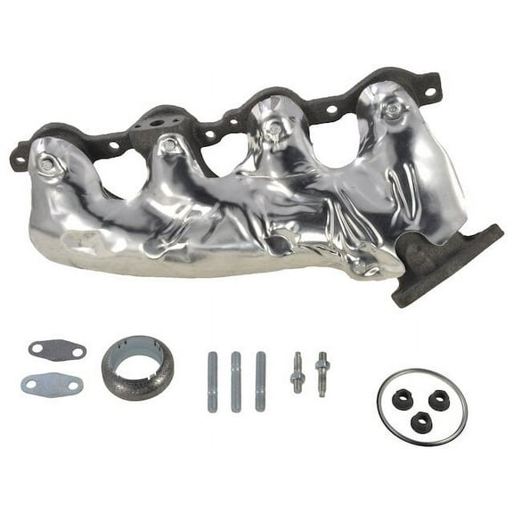 Left Exhaust Manifold - Compatible with 2007 - 2019 Chevy Silverado 3500 HD 2008 2009 2010 2011 2012 2013 2014 2015 2016 2017 2018