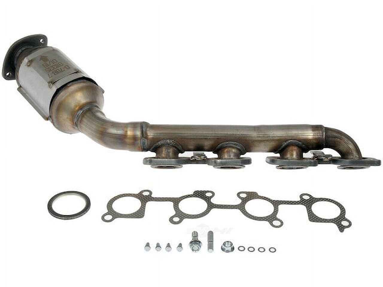 Left Exhaust Manifold with Integrated Catalytic Converter Compatible