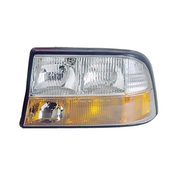 Left Fog Headlamp Assembly with Composite without Hid for 1998-2000 GMC Envoy