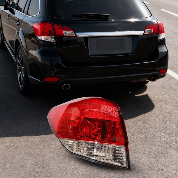 Left Front Driver Side Taillight Assembly for Subaru Outback 20102014  Direct Fit Halogen Tail Lamp with Brake, Reverse & Turn Signal Lights (No Bulbs)