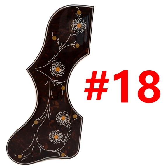 Left Hand Abalone Inlays Self Adhesive Acoustic Guitar Pickguard for Gibson J200/SJ200 Style Guitar