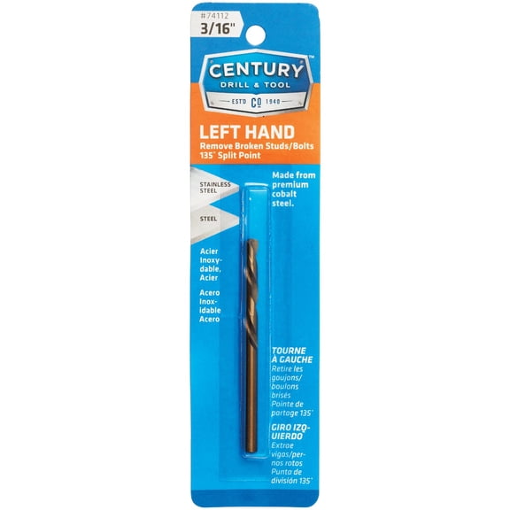 Left Hand Drill Bit - Single Pack