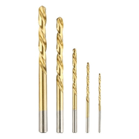 Left Hand Drill Bits Straight Shank Left Way HSS Drilling Tool 3.2-8.7mm