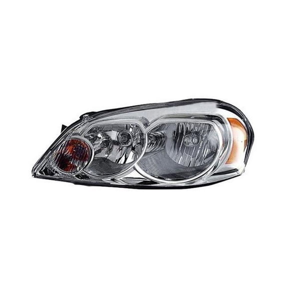 Left Hand Driver Side Replacement Headlight for 2006-2016 Chevy Impala & 2006-2007 Chevy Monte Carlo