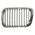 thumbnail image 1 of Left Hand Grille for 1997-1999 BMW 3 Series E36, Chrome & Black, 1 of 1