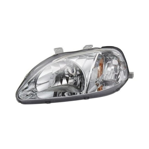 Left Hand Head Light for 1999-2000 Honda Civic