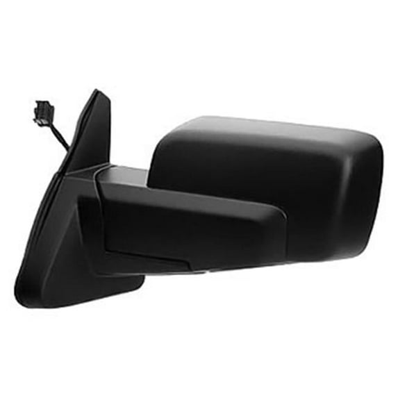 Left Hand Heated, Foldaway without Mem Power View Door Mirror for Commander 06-10, Black