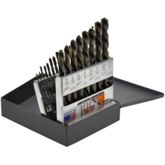 Left Hand Jobber Length Drill Bit Set - 21 Piece