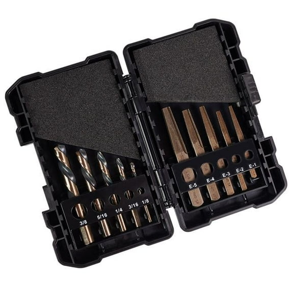 Left Hand Screw Machine Drill & Square Extractor Set