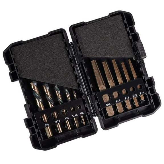 Left Hand Screw Machine Drill & Square Extractor Set