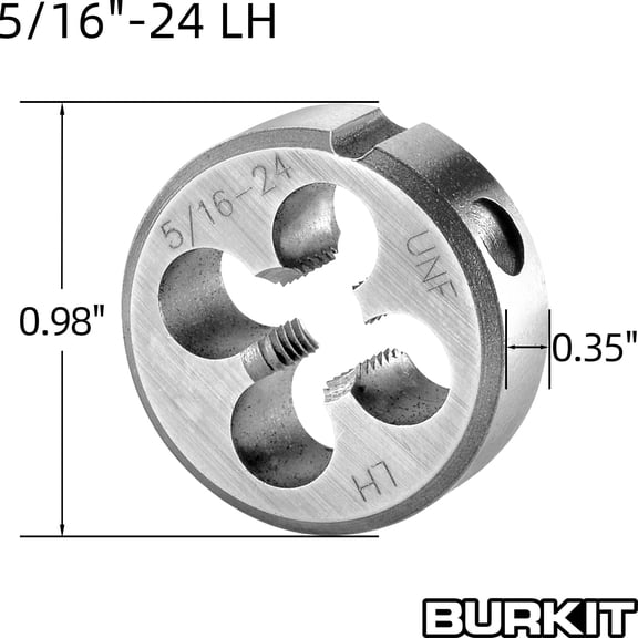 Left Hand Tap and Die Set 5/16-24 1 Set