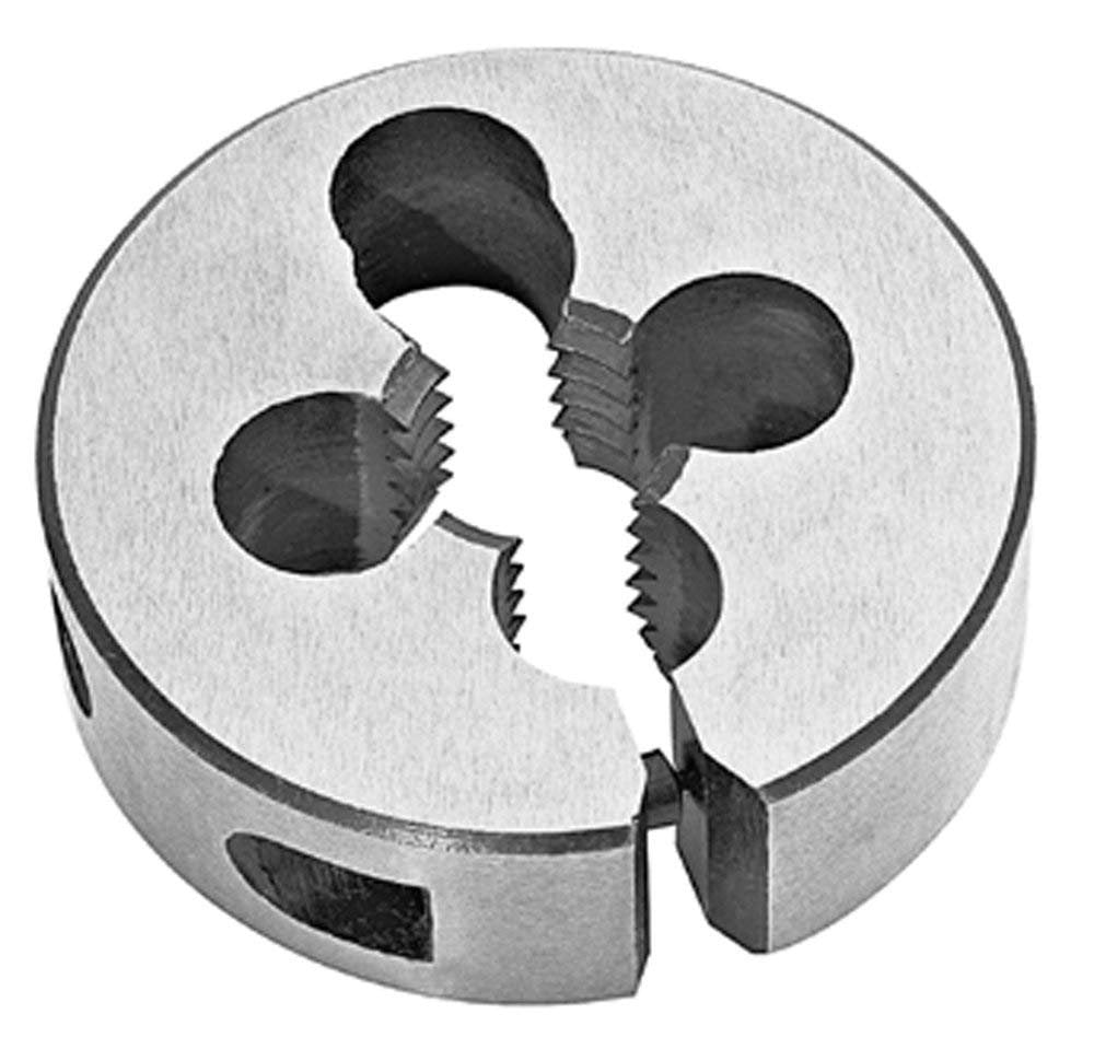Left Hand Thread Round Die, High Speed Steel 5-40 X 13/16