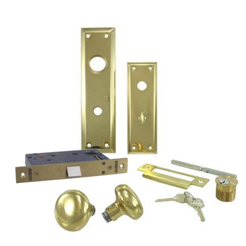 Left Hand Vestibule Mortise Lockset - Non Deadbolt