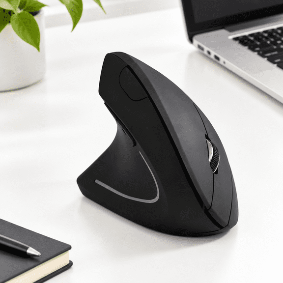 Left Handed Mouse Vertical Wireless Mouse.black