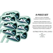 Left Handed PFT X9 Extreme MOI Iron Set Senior Mens Complete 8-Piece Iron Set 4-SW Senior Flex A Flex Club