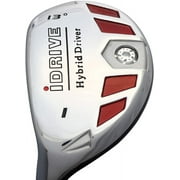 Left Handed - Petite Womens #1 iDrive 13  Driving One Iron Wood Hybrid Driver Premium Ultra Forgiving Lady L Flex Graphite Shaft Tour Velvet Grip. Petite Short Women - 410 to 53