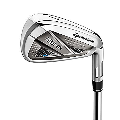Left Handed TaylorMade SIM 2 MAX 5-PW, AW Iron Set Stiff Steel New
